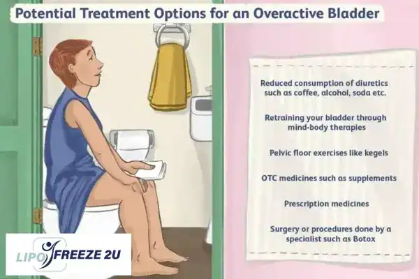 image of woman on toilet because of an overactive bladder Dover