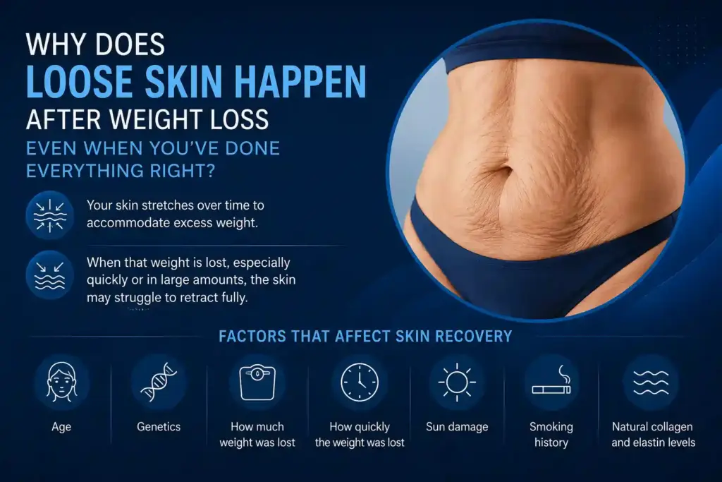 Why Does Loose Skin Happen After Weight Loss Even When You’ve Done Everything Right Dover?